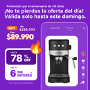 Cafetera Espresso Admiral AD-CE8502 con Vaporizador