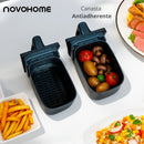 Freidora de Aire Novohome NH-AF DUAL 8L Doble Canasto 1700W Digital